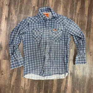 Wrangler FR Karohemd schwer entflammbar Langarm Western Druckknopf Herren M FR122BW - Bild 1 von 9