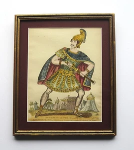 Oropel antiguo caricatura c1860 Mr Phelps como Coriolanus Redington Theatre - Imagen 1 de 8