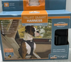 Verbesserte Stärke Tru-Fit Smart Harness mit Sicherheitsgurtband - Schwarz 25-50 lbs - Medium - Bild 1 von 8