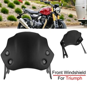 Front Windscreen Windshield For Triumph Scrambler 400 X 2023+ Fairing Flyscreen - Picture 1 of 13