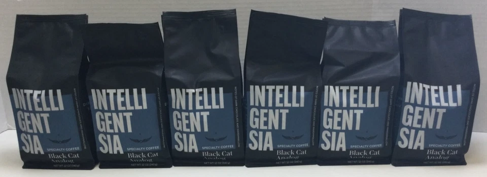 Intelligentsia Black Cat Analog, Medium Espresso Roast Coffee, 12/25/25 (6PK)