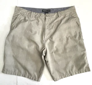 O’NEILL Men’s 38 TAN PLAID Shorts HIKE CAMP BACKPACK Summer - Picture 1 of 13