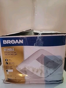 Broan QT140LE 140CFM Ventilation Fan Light - White Open Box - Picture 1 of 12