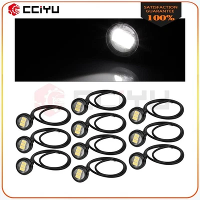 New 5Pairs White EE-Epistar-5730-3SMD Eagle Eye Grille Tail Signal Fog Light Foto 1 de 4