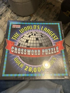 New! World Largest Crossword Oversized Crossword Puzzle To Assemble 7'x7 Feet - Picture 1 of 2