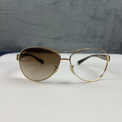 Ray-Ban RB 3386 001/13 SONNENBRILLE GOLD HAVANA FARBVERLAUF AUTHENTISCHES GESTELL 63-13 - Bild 1 von 4