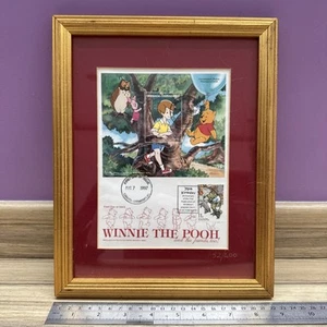 Winnie the Pooh 75th Anniversary First Day Cover Framed UK stamp glass scratch - Picture 1 of 10
