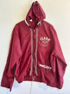 Vintage 60'smClark University Hooded Champion Windbreaker Jacket - Image 1 of 4