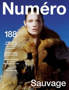 Magazine NUMERO Paris 188 novembre 2017 sauvage Carla Bruni mode presse revue - Picture 1 of 5