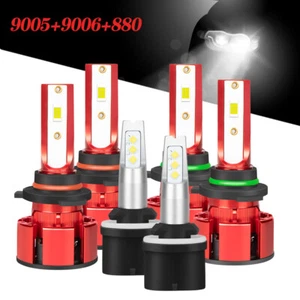 Para For GMC Envoy XL 2002-2005 2006 Combo de faros LED + bombillas antiniebla - Picture 1 of 18