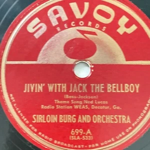 1949 BEBOP - Sirloin Burg Orchestra 78 rpm Savoy 699 PAY DAY BLUES E - Picture 1 of 3