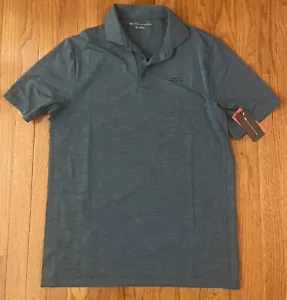 Polo da golf Travis Mathew da uomo riscaldante professionale Dark Teal nuova con etichetta Medium TravisMathew - Foto 1 di 1