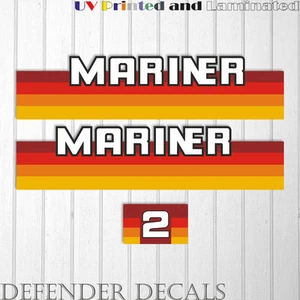 Mariner 2 hp outboard engine decal sticker set kit reproduction 2HP - Picture 1 of 1