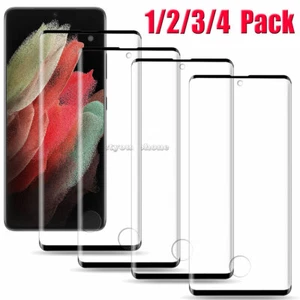 For Samsung Galaxy S21 Plus S22 Ultra Full Cover Tempered Glass Screen Protector - Picture 1 of 16
