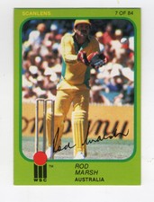 Scanlens World Series Cricket 1980/81. #07 Rod Marsh