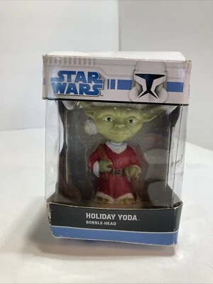 2008 星球大战尤达假日 Funko 圣诞老人摇头公仔 — 第 1/2 张图片