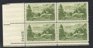 ALLY'S STAMPS US Plate Block Scott #999 3c Nevada Statehood - MNH - F/VF [STK] - Picture 1 of 1