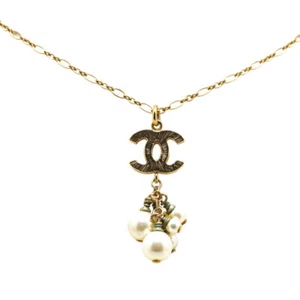 CHANEL COCO Mark Necklace Women 【Used】 - Picture 1 of 5