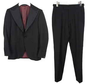 Suitsupply La Spalla/Brescia Traje Hombre GB 34 Esmoquin Seda Lana Negro - Imagen 1 de 17