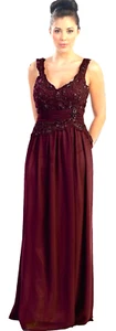Abendkleid Hochzeit Brautmutter Brautjungfern bordeaux Spitze Gr.50 NEU €249 - Bild 1 von 7