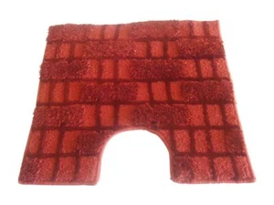 Sanwood WC Vorleger mit Ausschnitt Toilettenvorleger Klovorleger Teppich 60x60cm - Bild 1 von 1