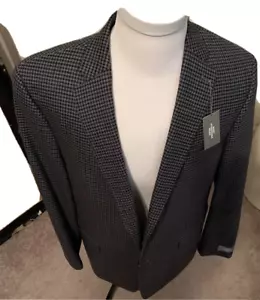 HART SCHAFFNER MARX 97% WOOL 3% elasten Blazer 46 L - Picture 1 of 11