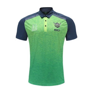 Canberra Raiders Polo Shirt Sizes Small - 5XL Green-Navy NRL ISC 23 - Foto 1 di 6