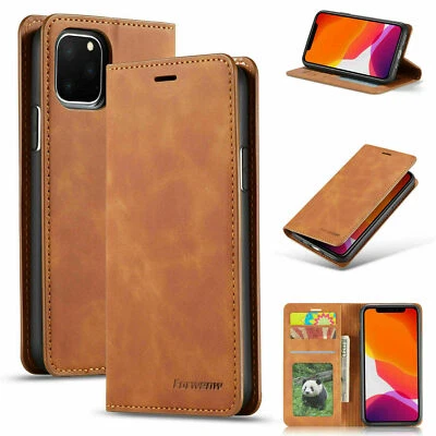 Magnetic Leather Wallet Case For iPhone 16 15 14 13 12 11 Pro Max XR Shockproof - Image 1 of 4