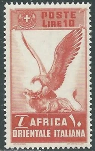 1938 AFRICA ORIENTALE ITALIANA SOGGETTI VARI 10 LIRE MNH ** - P19-9 - Bild 1 von 1