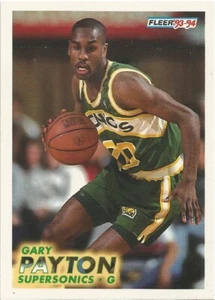Gary Payton Fleer 1993/94 NBA Basketball Card #202 - Picture 1 of 1