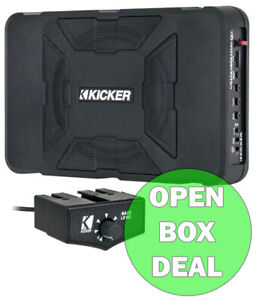 Kicker 11HS8 Hideaway 8" Powered Amplified Car Audio Subwoofer, 150W (Open Box)