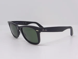 Ray-Ban Wayfarer RB 2140 901 50 Black w/G15 Green lens RayBan - Foto 1 di 17