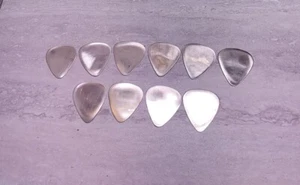 5 Handmade Silver Guitar Picks 26gauge Made From 90% Silver US Quarter - Picture 1 of 8