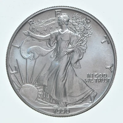 Better Date 1990 American Silver Eagle 1 Troy Oz .999 Fine Silver *769 - Image 1 of 3