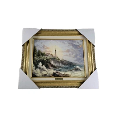 Thomas Kinkade Clearing Storms Seaside Memories 21.5" x 17.25" COA Edition I 199 - Image 1 of 4