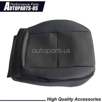 Funda de asiento de cuero negra para Mercedes Benz GLK350 2008-2015 INFERIOR DEL CONDUCTOR Foto 1 de 4