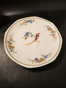 Vintage Porcelain Golden Pheasant Plate By MZ Altrohlau CMR 8.75" - Picture 1 of 4