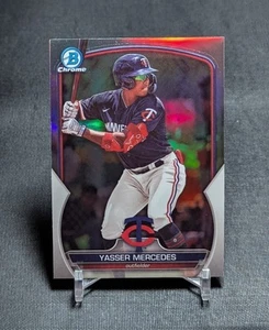 Yasser Mercedes Refractor Rookie 2023 Bowman Draft Card #BDC-139 Minnesota Twins - Picture 1 of 2
