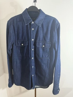 Rag & Bone Jack Shirt Sz S Rinse Msrp 350$ - Image 1 of 4