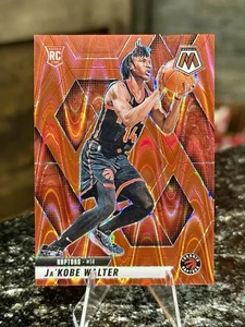 2024-25 Panini Mosaic JA’KOBE WALTER RC #/299 RED SEISMIC WAVE Raptors Color Mat - Picture 1 of 2
