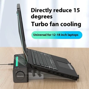 Notebook Turbo Lüfter Pad RGB farbige Lichter DESKTOP Temperatur PC KÜHLER - Bild 1 von 7