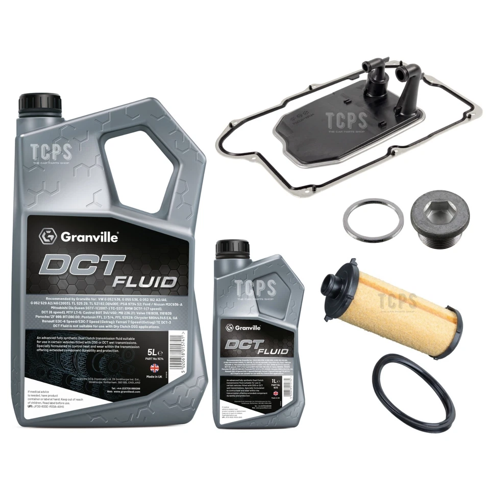 FOR MERCEDES CLA 220 C117 GEARBOX SERVICE KIT 6L GRANVILLE DCT 2 X FILTER PACK - Image 1 of 1