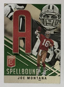 Joe Montana 2021 Donruss Elite Spellbound Green #S-A - San Francisco 49ers - Foto 1 di 2