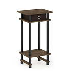 Tall End Table End Side Table with Bin