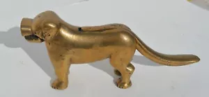 ORIGINAL ANTIQUE VICTORIAN ERA HEAVY BRONZE DOG NUT CRACKER MADE IN ENGLAND - Picture 1 of 8