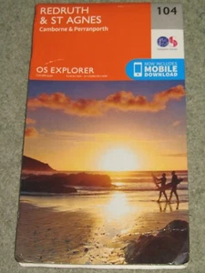 Ordnance Survey Explorer 1:25.000: Sheet 104 Redruth & St Agnes - 2015 - Bild 1 von 3