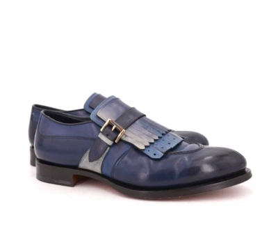 $1200 | Mocassim SANTONI 10,5 D POLIDO ALÇA MONGE ÚNICO KILTIE GOODYEAR Welt - Imagem 1 de 4