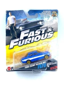 2016 Hot Wheels FAST & FURIOUS 1970 Ford Escort RS1600 MK1 Blue 1:55 - Picture 1 of 1