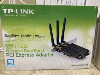 SCHEDA WIFI TP-LINK ARCHER T8E AC1750 WINDOWS 11 MAC OSX - Immagine 1 di 2