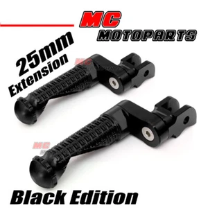 estriberas Black Rider 25 mm extendidas para Z650 17 18 19 20 21 22 23 - Imagen 1 de 5